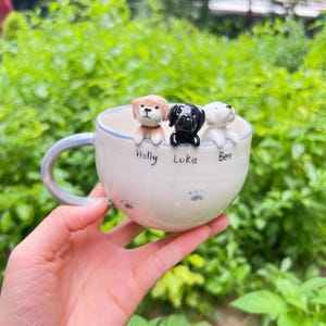 Personalized pet mug custom pet mug ceramic peekaboo mug/hidden animal coffee mug/Custom Cat and Dog Ceramic Mug/Gift For Dog Owner/dog mug
