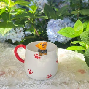 Personalized pet mug custom pet mug ceramic peekaboo mug/hidden animal coffee mug/Custom Cat and Dog Ceramic Mug/Gift For Dog Owner/dog mug