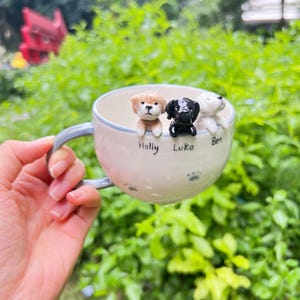 Personalized pet mug custom pet mug ceramic peekaboo mug/hidden animal coffee mug/Custom Cat and Dog Ceramic Mug/Gift For Dog Owner/dog mug