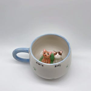 Personalized pet mug custom pet mug ceramic peekaboo mug/hidden animal coffee mug/Custom Cat and Dog Ceramic Mug/Gift For Dog Owner/dog mug