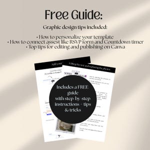 Coastal Wedding Website Template with HTML Email: Beach Wedding Digital Invitation RSVP, Music Digital Download Canva Template)