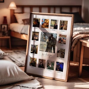 Meaningful Custom Polaroid Print Gift Polaroid Photo Frame Template, Personalized Gift for her, Gift for Best Friend Him Her Valentine Gift