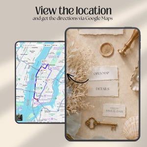 Coastal Wedding Website Template with HTML Email: Beach Wedding Digital Invitation RSVP, Music Digital Download Canva Template)