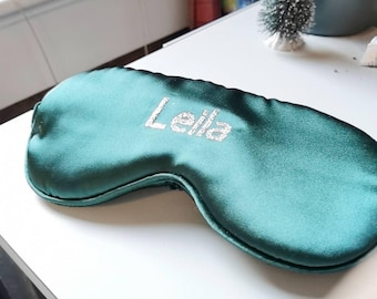 Custom Silk Sleep Mask, Personalized Eye Mask, Bridesmaid Gift