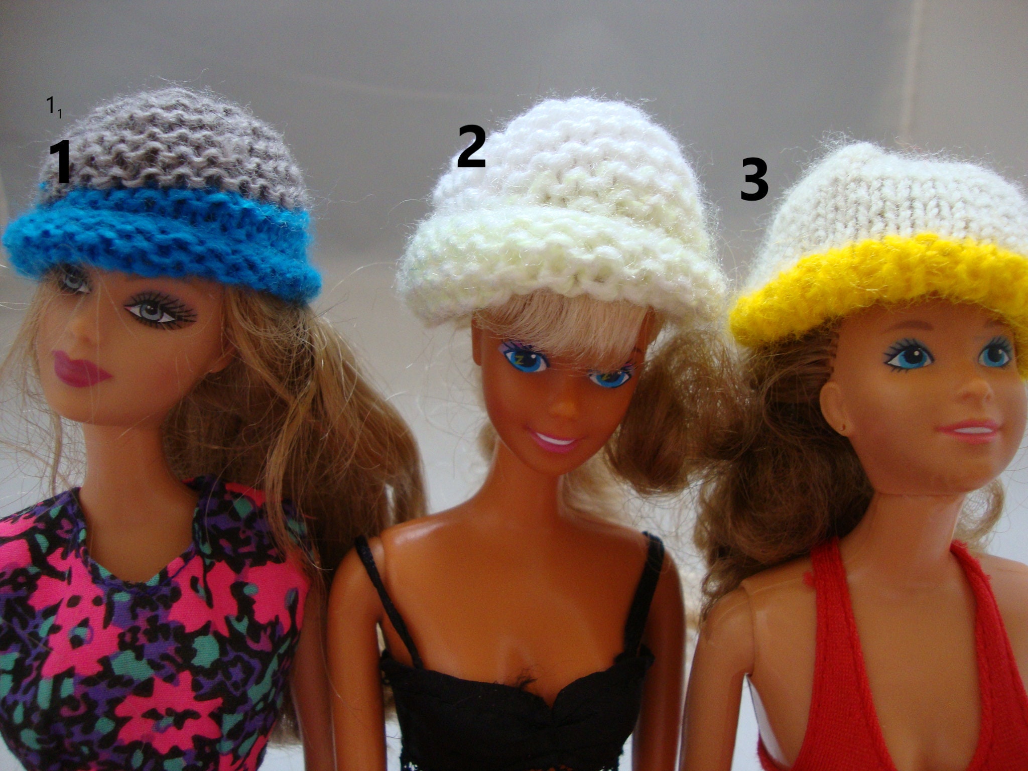 Fits Barbie Dolls Doll Knitted Dress Cape Hat Pattern 11 1/2" 5434 