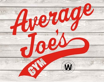Average Joes Gym svg, digital cut file, svg