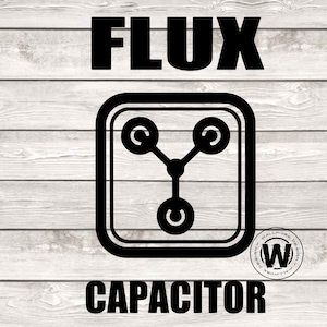 Condensatore di flusso svg, Ritorno al futuro svg, delorean svg, marty svg, BTF svg, cricut svg