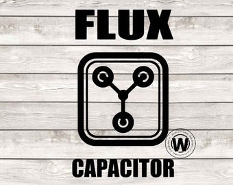 Flux Capacitor SVG, Back to the Future Decal (Digital Download)