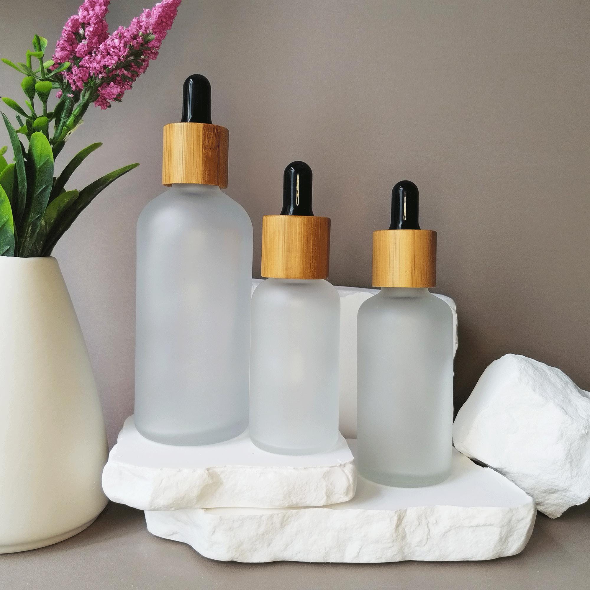 3x Bernsteinfarbene Glasflaschen 100 Ml Mit Pipette – Leer, Nachfüllbar Für ätherische Öle, Parfüm & Kosmetik