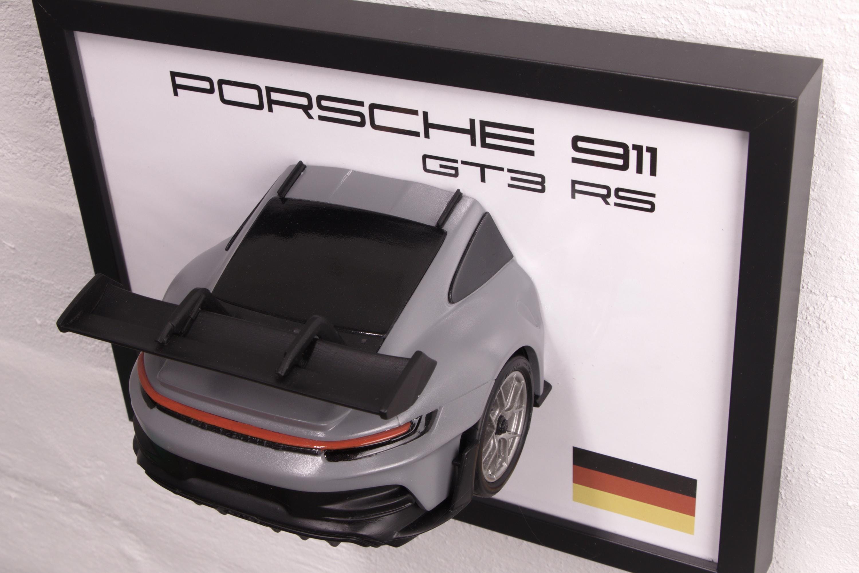 3D Frame Wall Art Porsche 911 GT3 Rs Turbo3d Sports Car Framed Decor ...