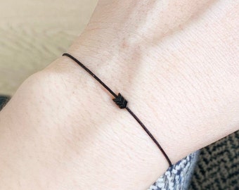 Black Arrow Bracelet, Hematite Bracelet, Simple Arrow Bracelet, Couples Bracelet, Black String Jewelry, Dainty Arrow Bracelet, Protection