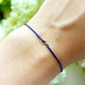 Armband für Paare, Erster Vatertag, Familienarmband, Mutter-Tochter-Armband, Infinity-Armband, Passendes Armband, Blaues Schnur-Armband