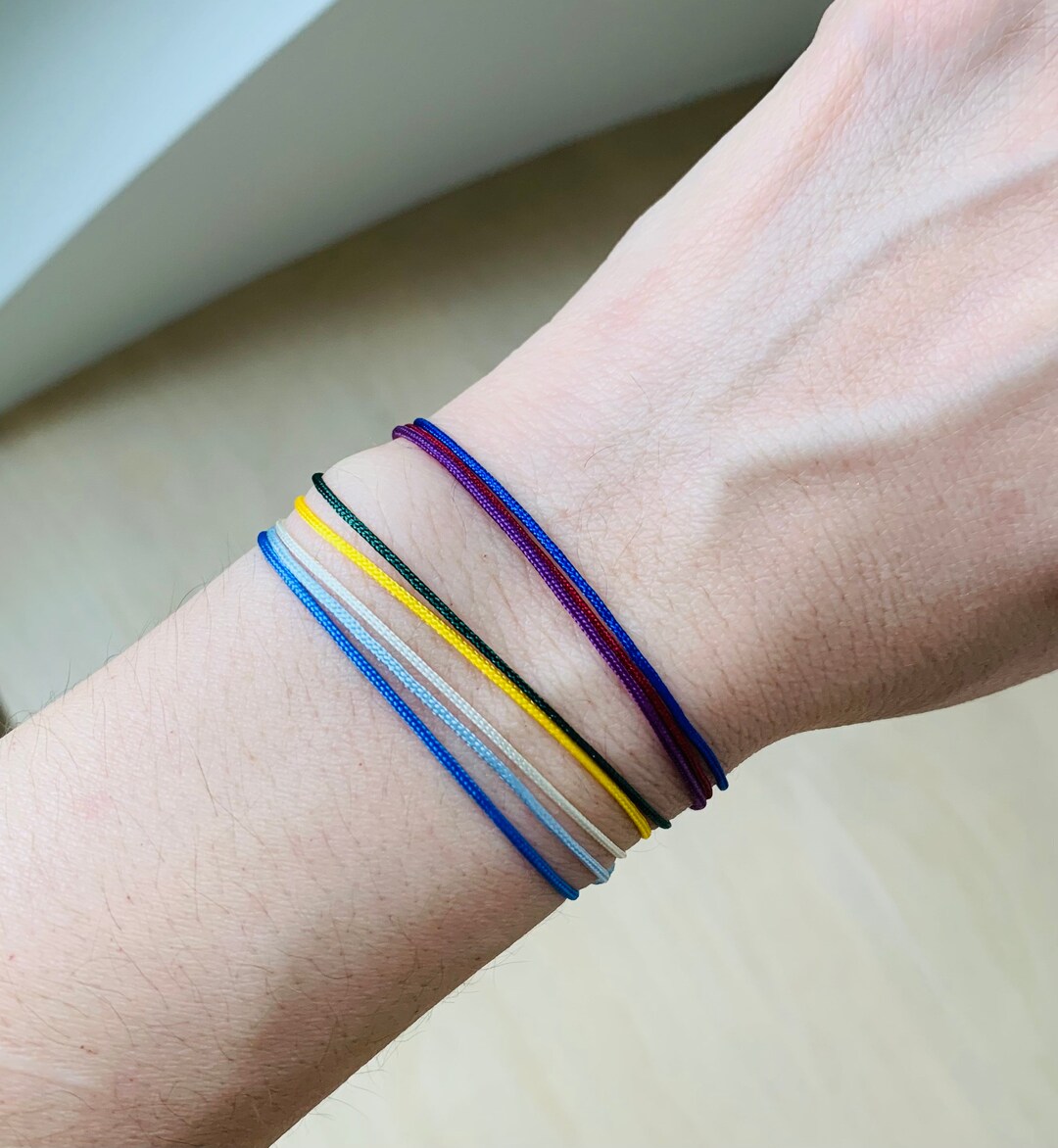 Birthstone String Bracelet, Family Bracelet, Birthstone Colors