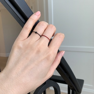 Stacking Ring Set, Promise Ring, Couple Rings, Thumb Ring, Tiger Eye Ring, Goldstone Ring, Couple Ring Set, Black Ring, 5th Anniversary