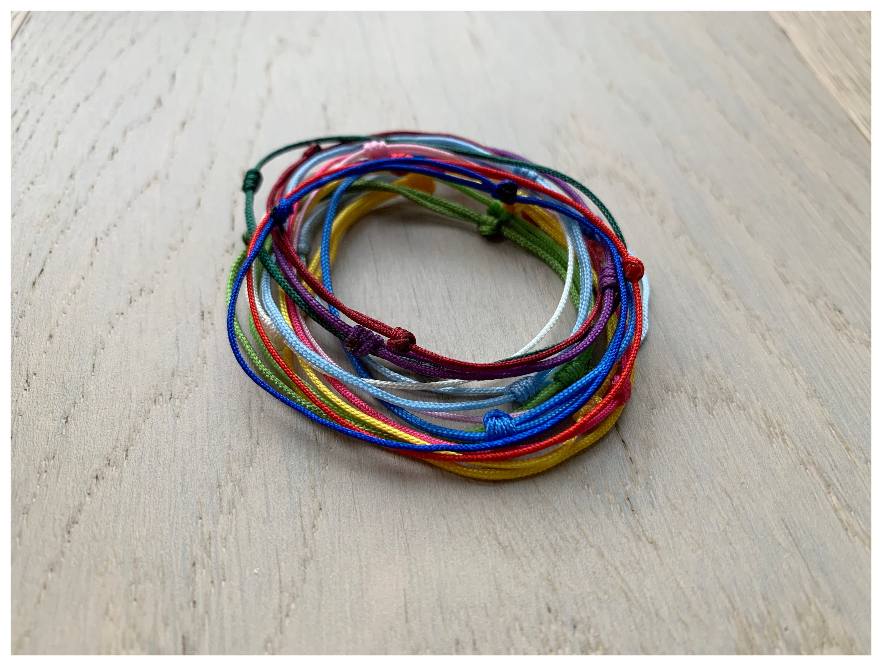 Birthstone String Bracelet Family Bracelet Birthstone Etsy UK