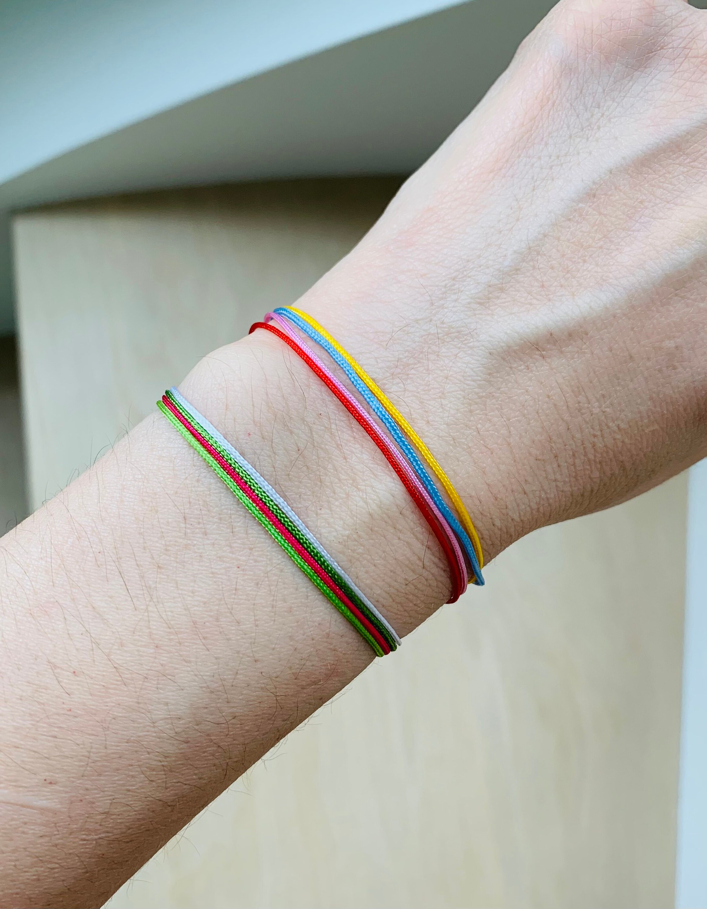 Birthstone String Bracelet Family Bracelet Birthstone Etsy UK