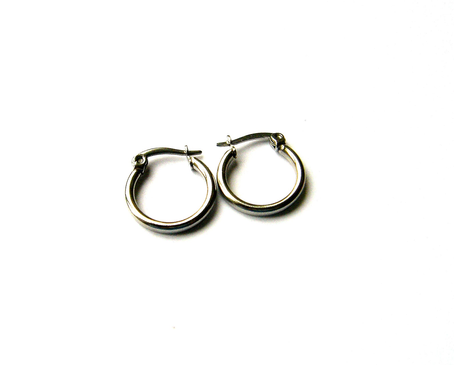 Small Hoops Stainless Steel Hoops Silver Hoops Everyday Etsy