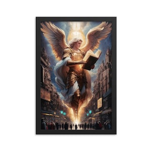 St Uriel, Archangel Uriel, Arch Angel Uriel, Guardian Angel, Angel of Wisdom, Battle Angel, Angel Warrior, God&#39;s Army, Angel Room Décor