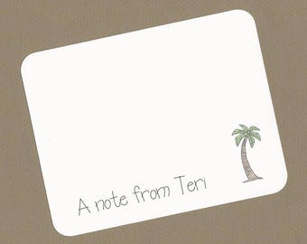 palm tree stationery etsy