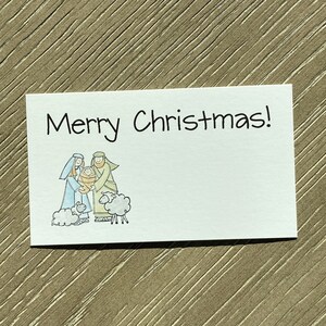 Holy Family Christmas Gift Tags - Religious Christmas Gift Enclosures, Christian Christmas Gift Tags, Holy Family Christmas Gift Enclosures