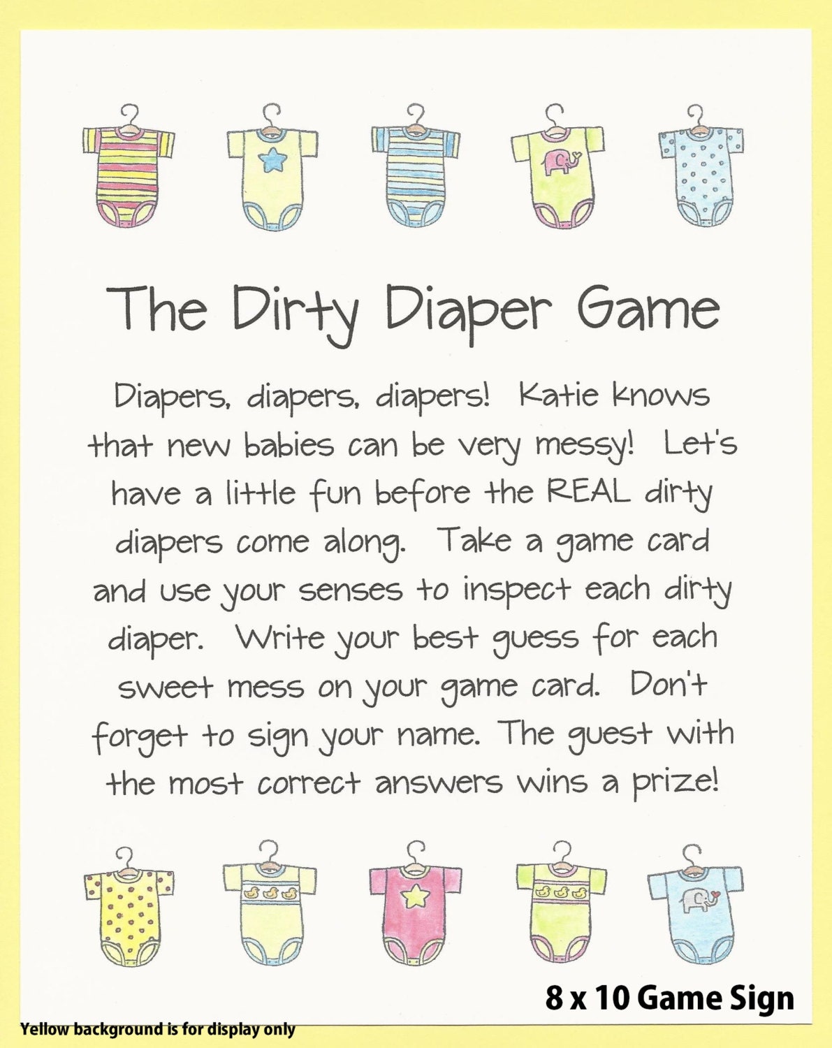 The Dirty Diaper Baby Shower Game Chocolate Candy Shower Etsy The Dirty Diaper Baby Shower Game Chocolate Candy Shower Etsy
