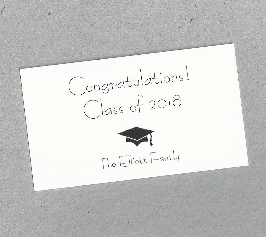 Graduation Calling Cards Graduation Announcement Insert Etsy