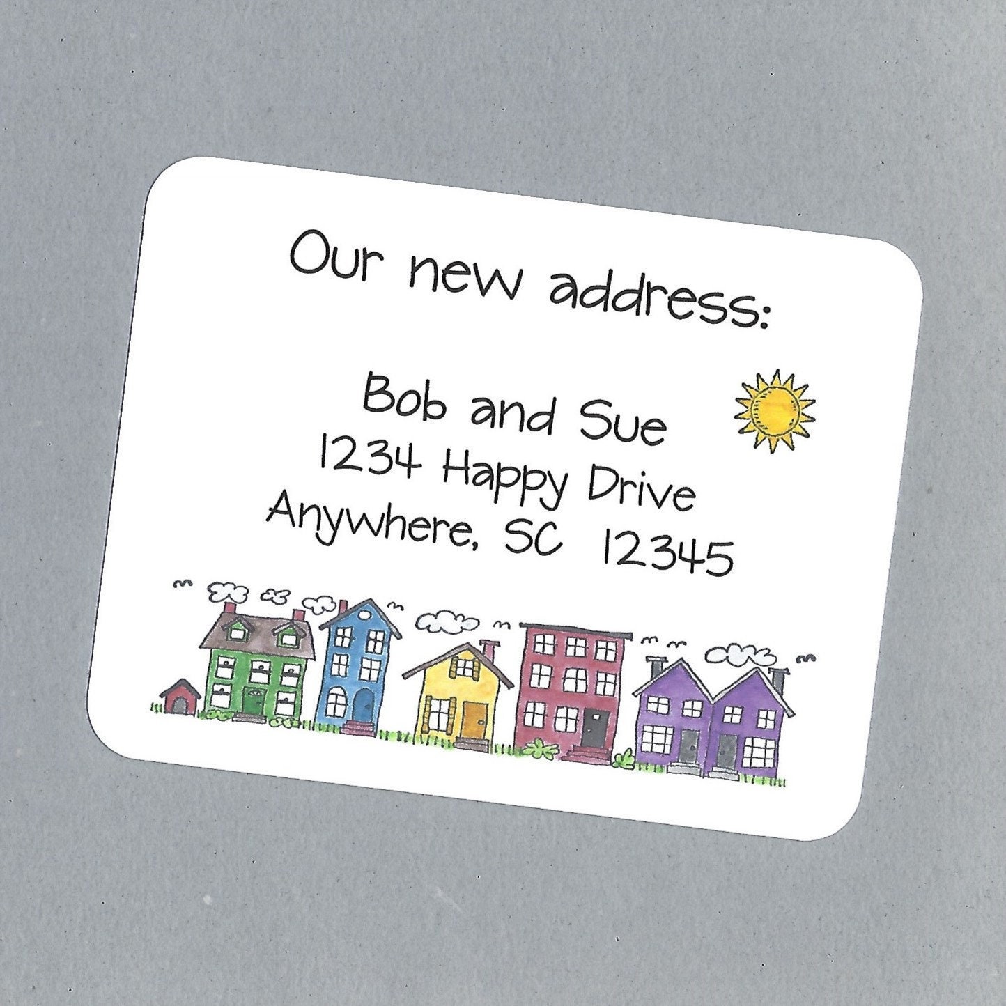 Change of Address Cards Custom Moving Cards New Address | Etsy