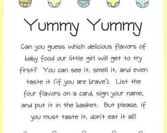 Guess the baby 2025 food game instructions