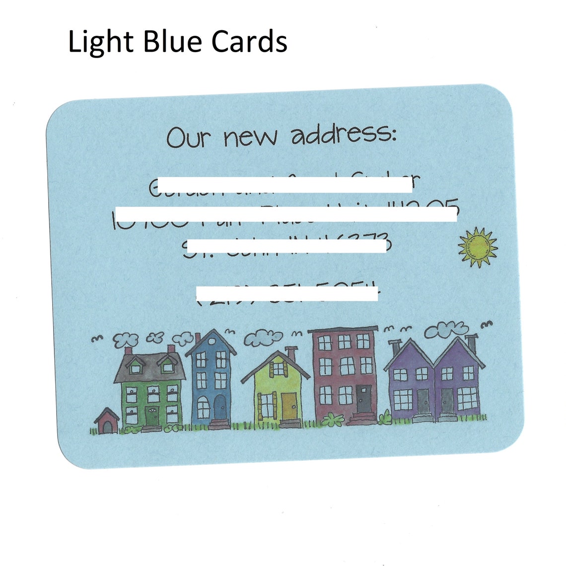 Change of Address Cards Custom Moving Cards New Address Etsy
