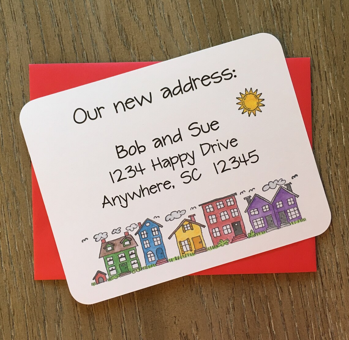 Change of Address Cards Custom Moving Cards New Address Etsy