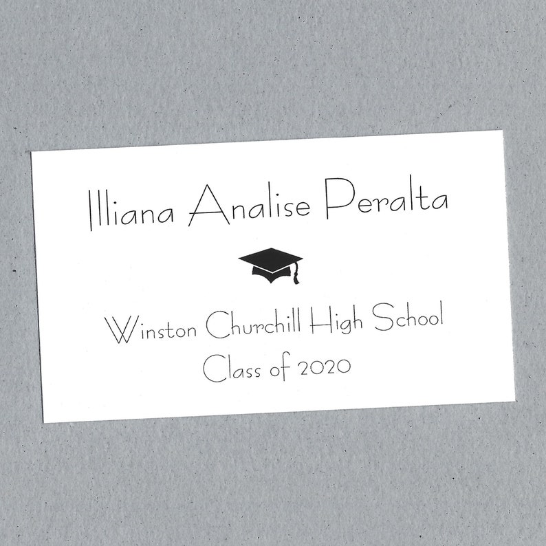 Graduation Insert Cards Graduation Announcement Insert Etsy