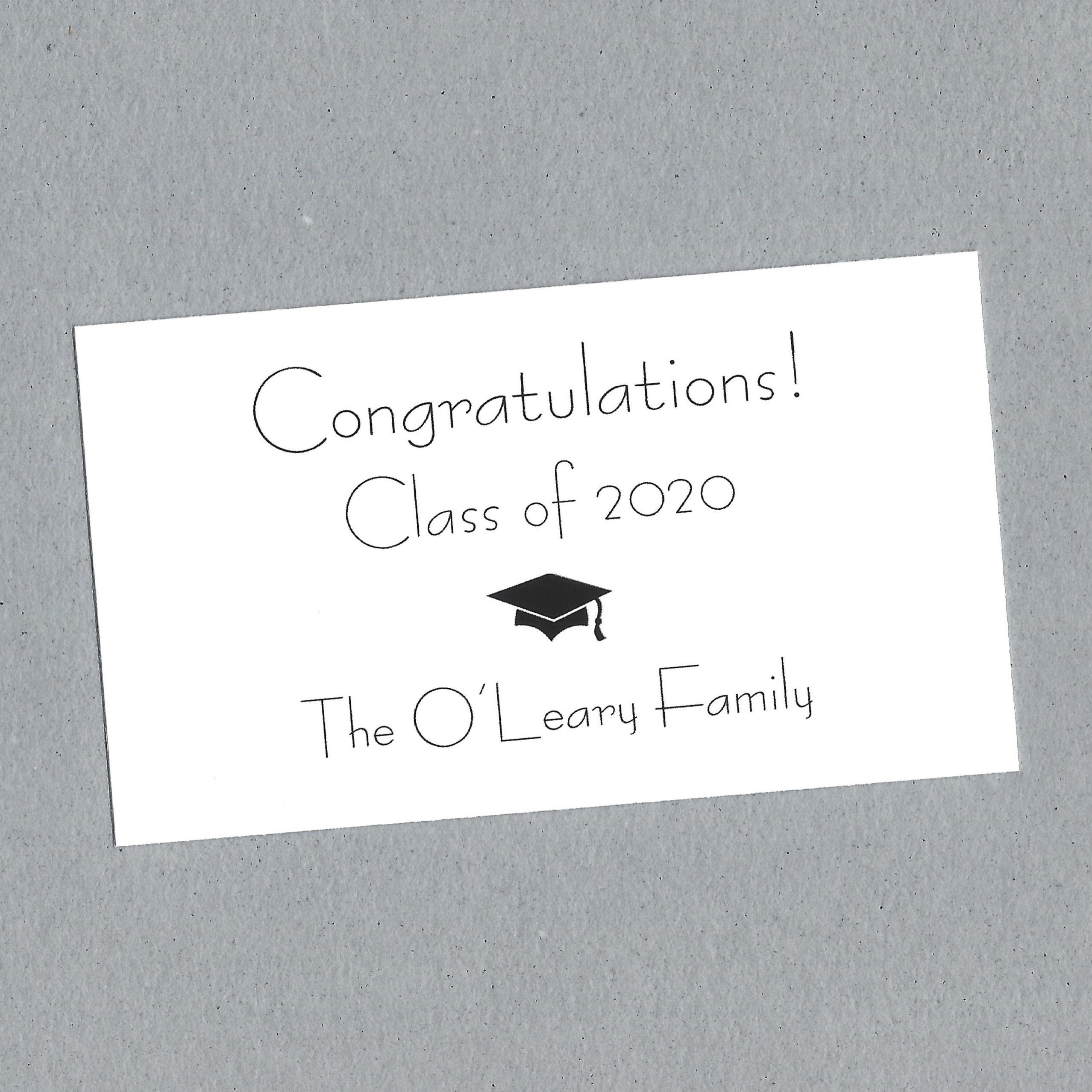 Graduation Insert Cards Graduation Announcement Insert Etsy