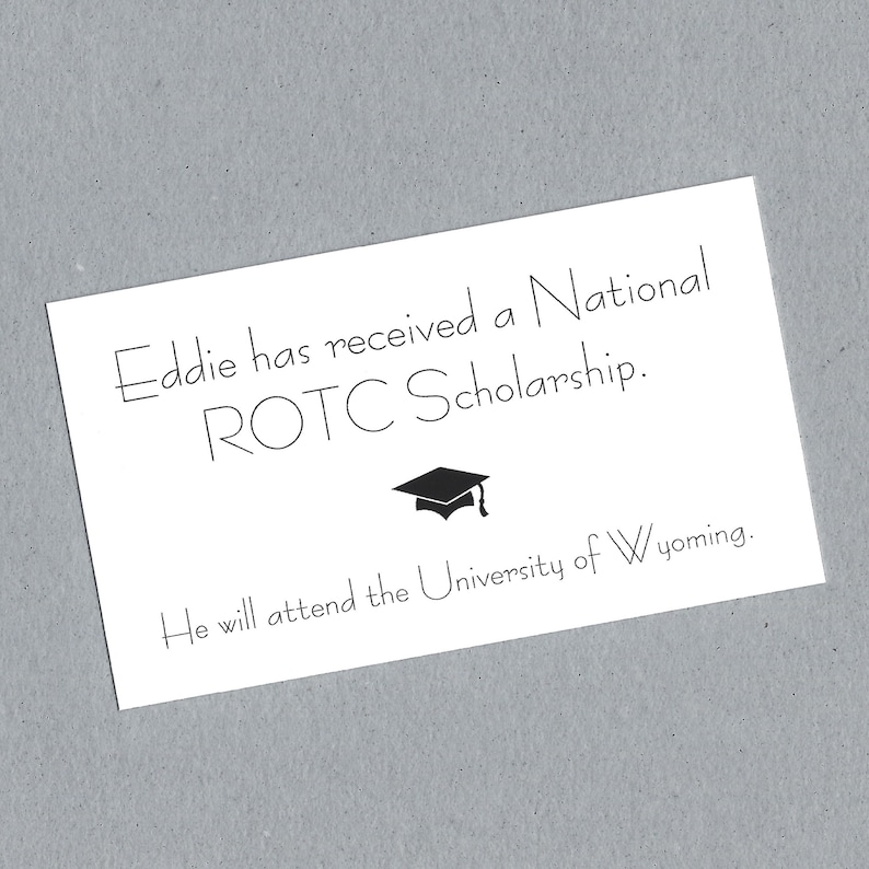 Graduation Insert Cards Graduation Announcement Insert Etsy