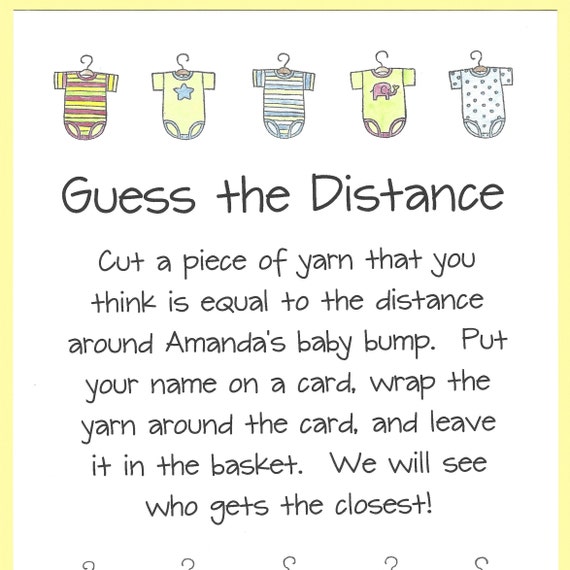 Guess the Distance Baby Shower Game Measure Moms Tummy Games Baby Bump Shower Games Big Tummy Baby Shower Games Easy Baby Shower Games Etsy Canada