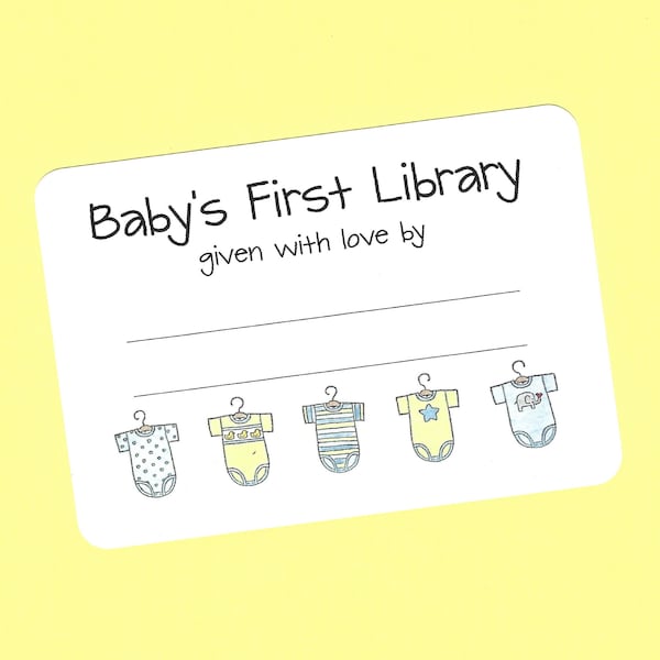 Shower Bookplates - Etsy