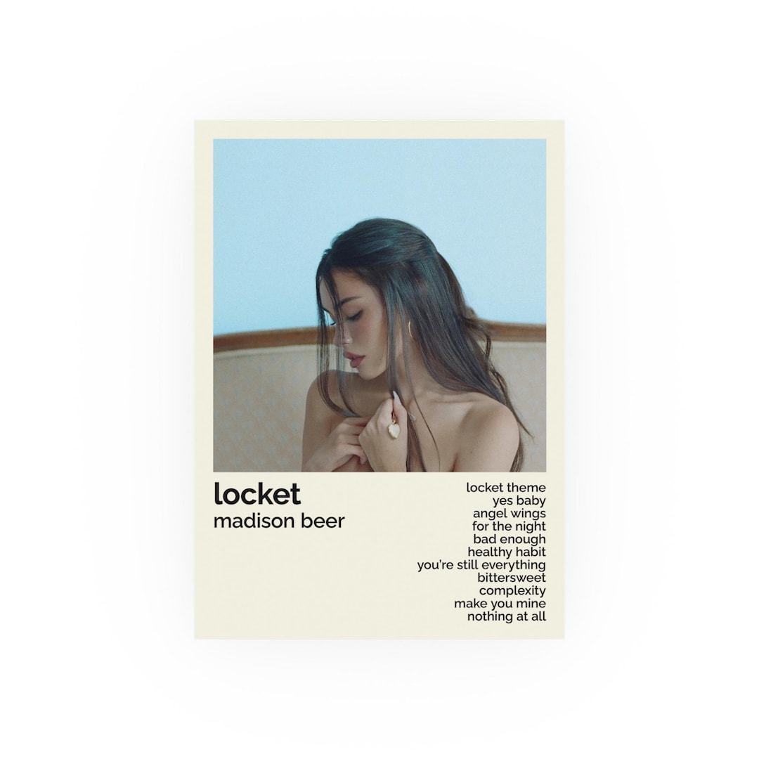 Madison Beer Locket Album Print | 5x7 Music Poster | Tracklist