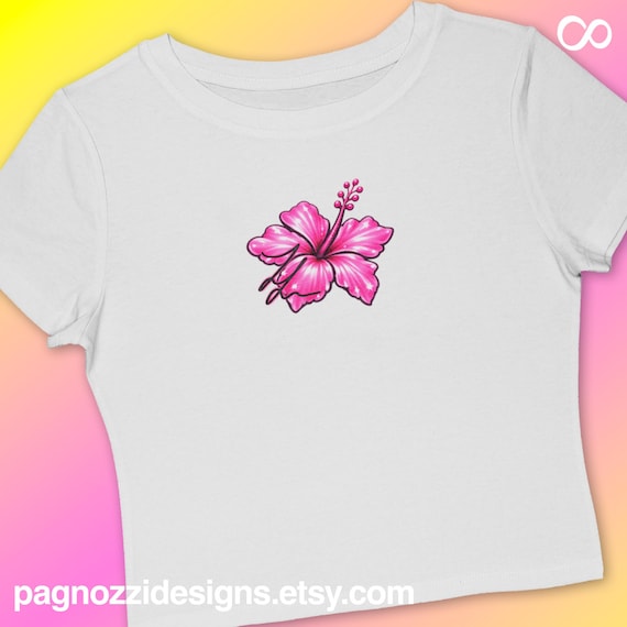 Zara Larsson Airbrushed Baby Tee | Midnight Sun Inspired Cropped T