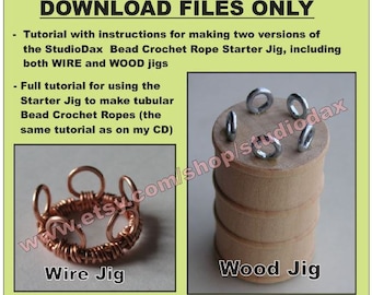 How to Make (and use) a Crochet Bead Rope Starter Jig: Download Tutorial Pack