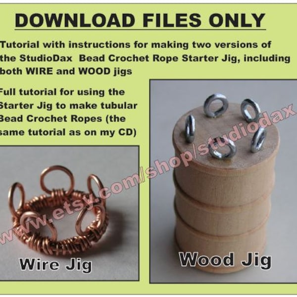 Herstellung (und Verwendung) einer Crochet Bead Rope Starter Jig: Download Tutorial Pack