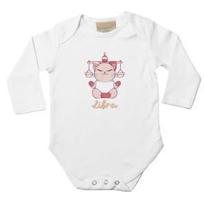 Classic Baby Long Sleeve Bodysuit White | Libra NB - 18M