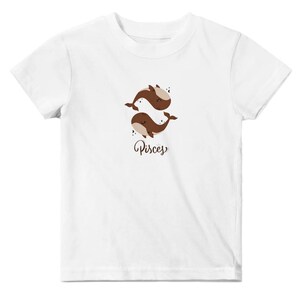 Classic Baby Crewneck T-shirt White | Pisces 6M - 24M