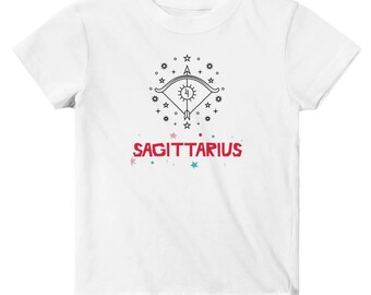 Classic Baby Crewneck T-shirt White | Sagittarius 6M - 24M