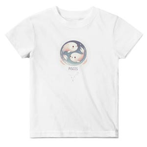 Classic Baby Crewneck T-shirt White | Pisces 6M - 24M