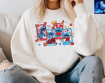 Stitch Valentine Shirt, Stitch Tee, Disney Valentine Shirt, Stitch Love Shirt, Love Tee