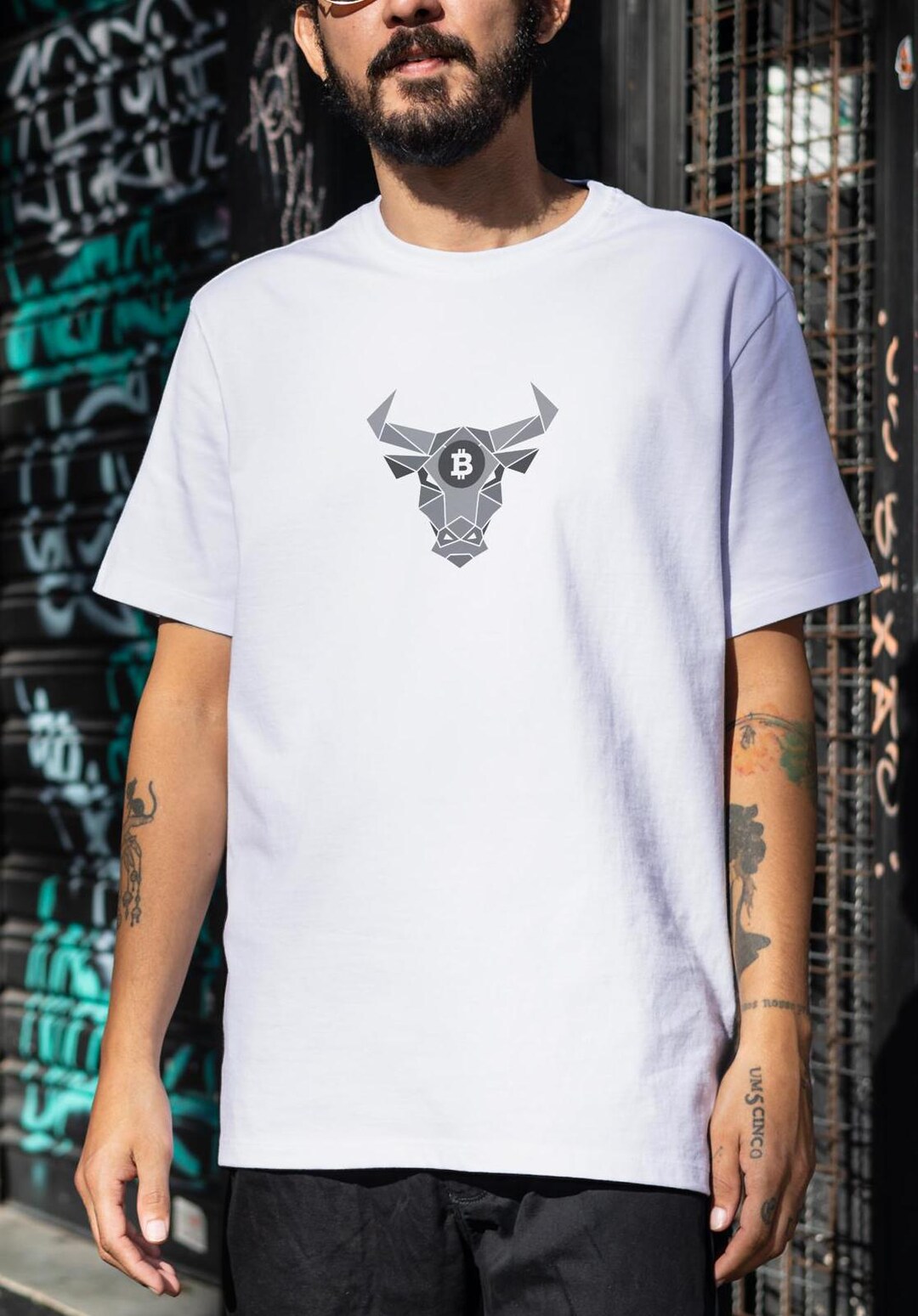 Bitcoin Bull T-shirt: Organic Cotton Crypto Tee - Etsy