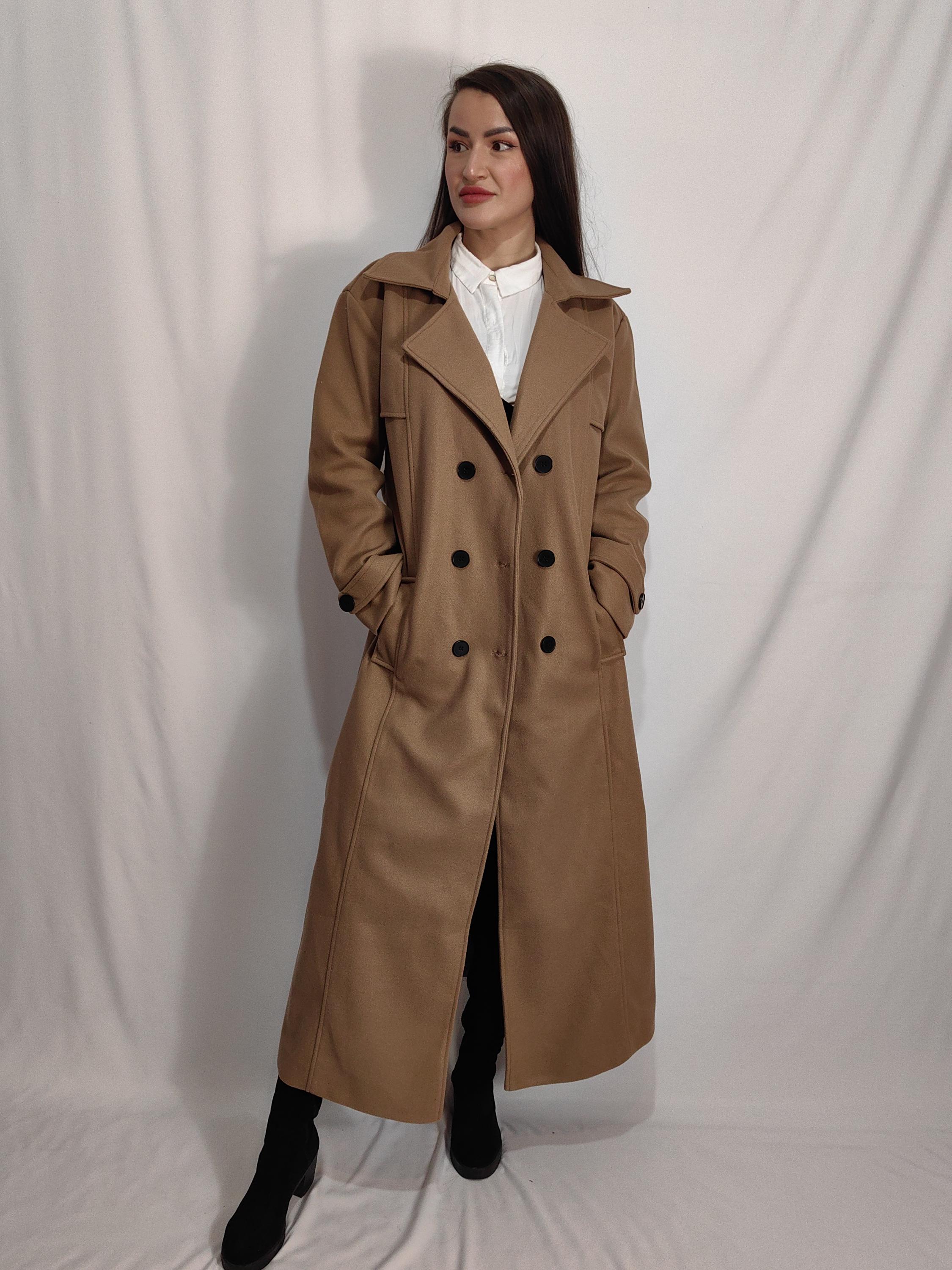 Women's Winter Coats, Brown Outwear Jacket, Hooden Cotton Coat main image 1