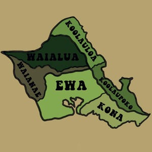 O'AHU HAWAII KUNST für Wand / Druck