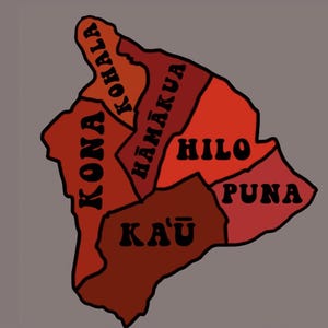 HAWAII ISLAND ART für Wand/Druck