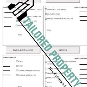 Pre-Purchase inspection Mobile Home Checklist