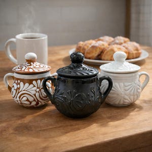 Talavera Sugar Tray with Lid | (3 Color Options)